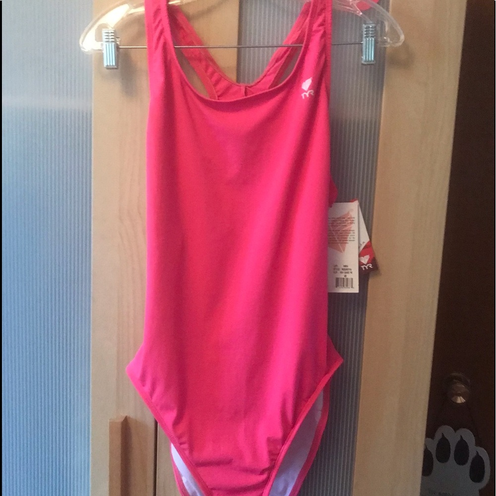 Fuchsia TYR Racerback Swimsuit NWT